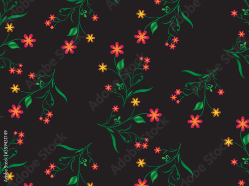 beautiful Seamless floral pattern background image ..