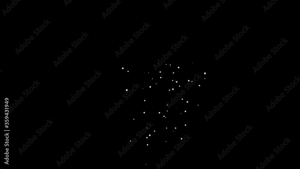 Abstract Star Burst Background. Alpha Luma Matte included. 4k video