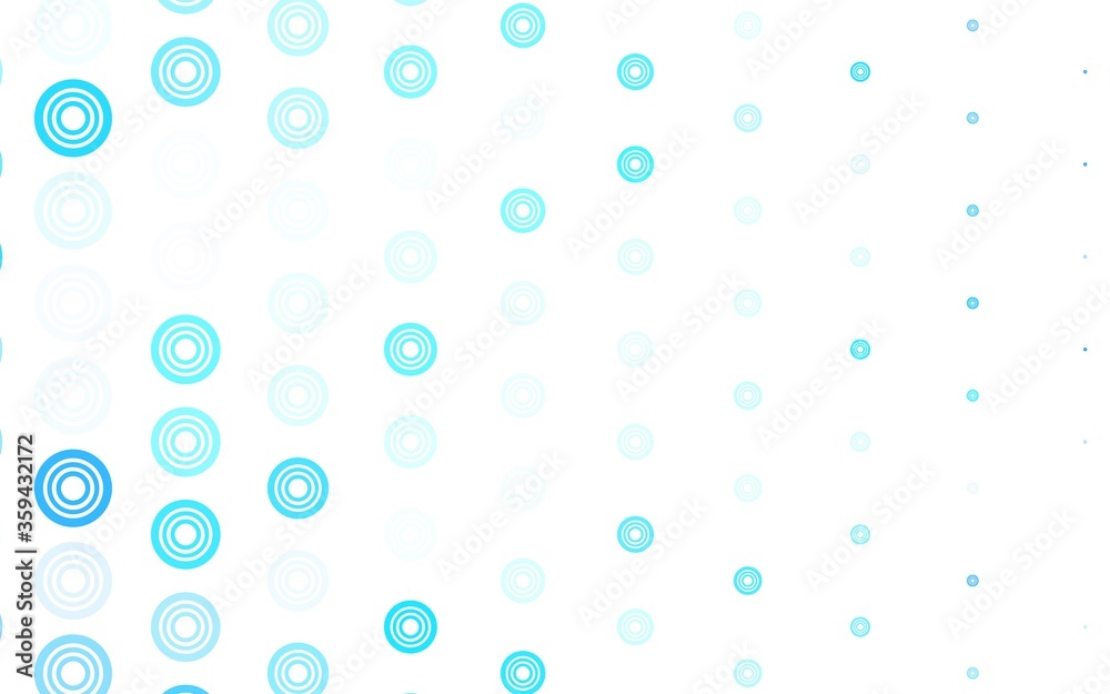 Light BLUE vector template with circles.