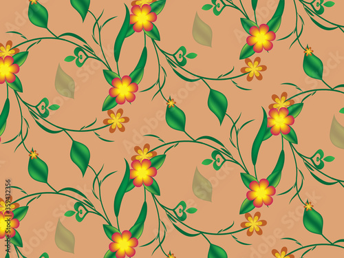 beautiful Seamless floral pattern background image ..