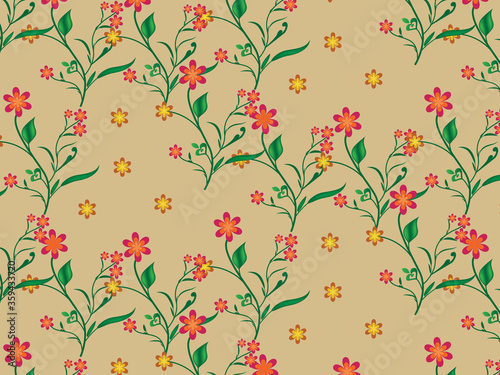 beautiful Seamless floral pattern background image ..