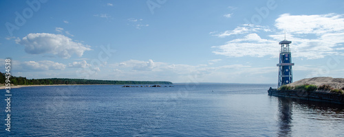 Slika na platnu Beautiful view in Onega Lake, Russia, Vologda oblast.