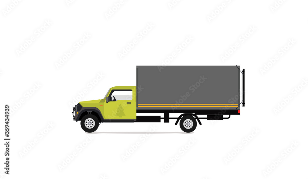 Transport truck vector icon isolated Transport truck vector icon isolated