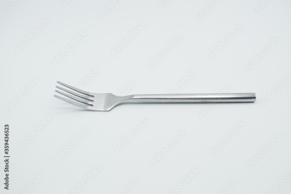 stainless fork in a white background stainless fork in a white background