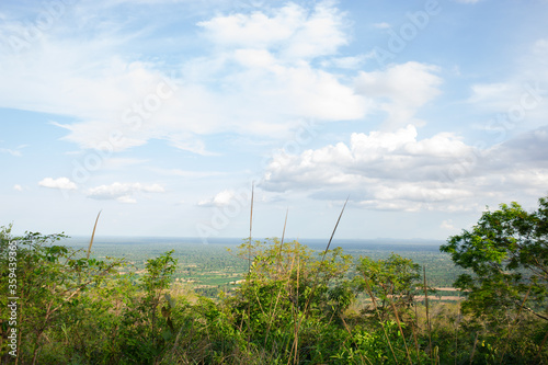 Low plain of cambodia Viewed from the border of Thailand