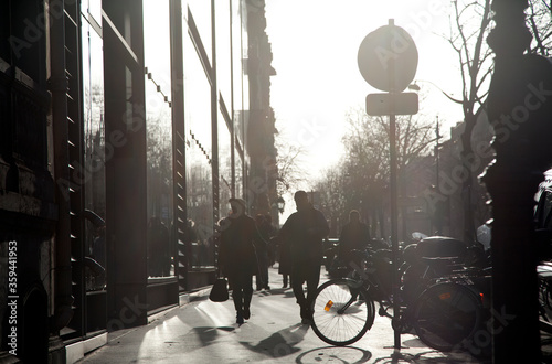 bicycle in the city in Paris photo