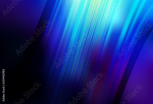 Dark BLUE vector background with astronomical stars. Space stars on blurred abstract background with gradient. Pattern for astronomy websites.