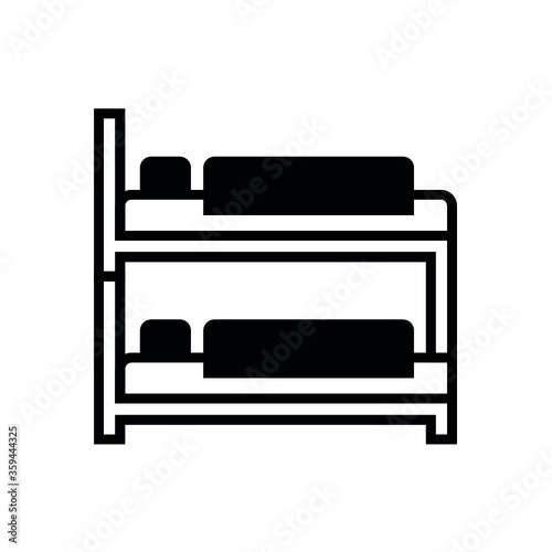 bunk bed vector icon
