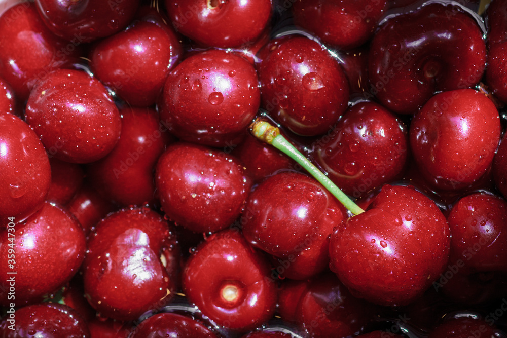 Sweet cherries background Sweet cherries background
