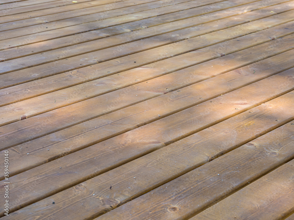 Flooring made from wood stained wood decking Flooring made from wood stained wood decking