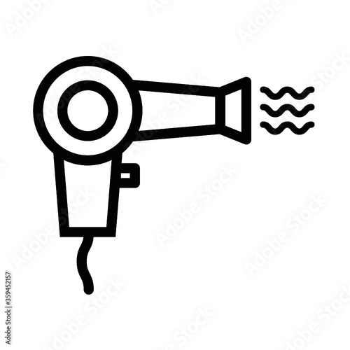 Illustration of hair dryer