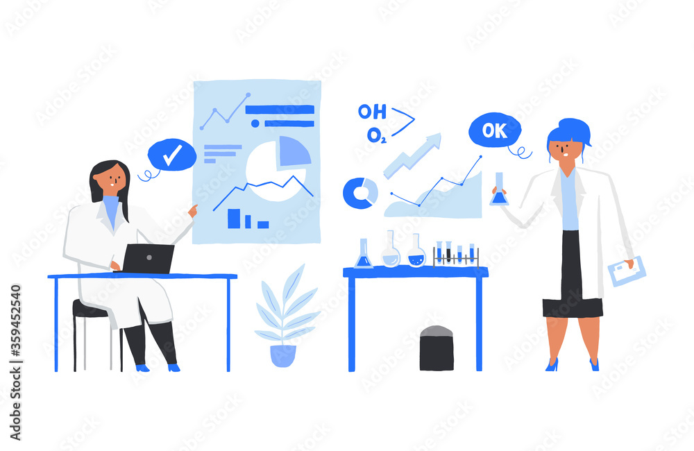 Concept elements of doctors and infographic design Concept elements of doctors and infographic design