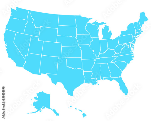 map of united states usa