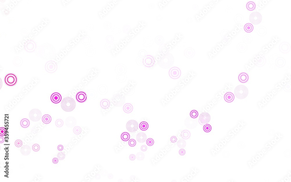 Light Purple, Pink vector texture with disks. Light Purple, Pink vector texture with disks.