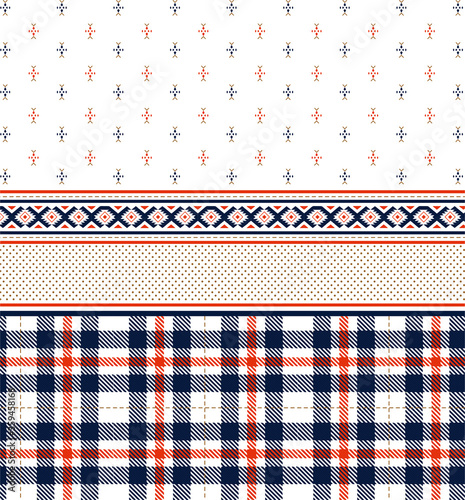 check patten Seamless fabric texture..