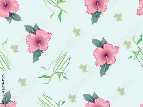 beautiful Seamless floral pattern background image ..