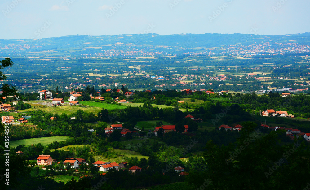 panoramic view of the city of vilnius