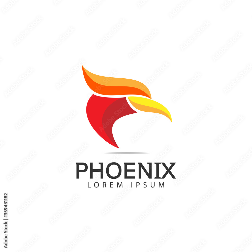 phoenix bird logo design template vector illustration symbol phoenix bird logo design template vector illustration symbol