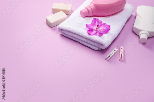 Soft bath towel after washing