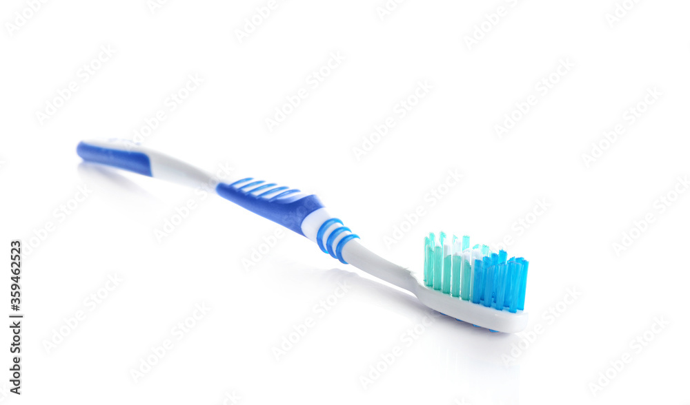 Single new plastic toothbrush Single new plastic toothbrush