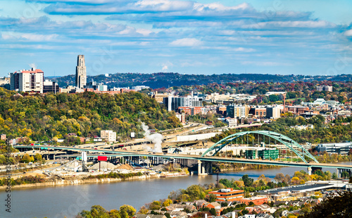 Birmingham Bridge across the Monongahela River in Pittsburgh, Pennsylvania