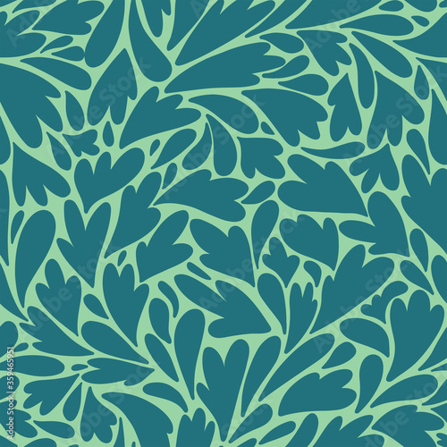 Seamless pattern with hand drawn abstract shapes.