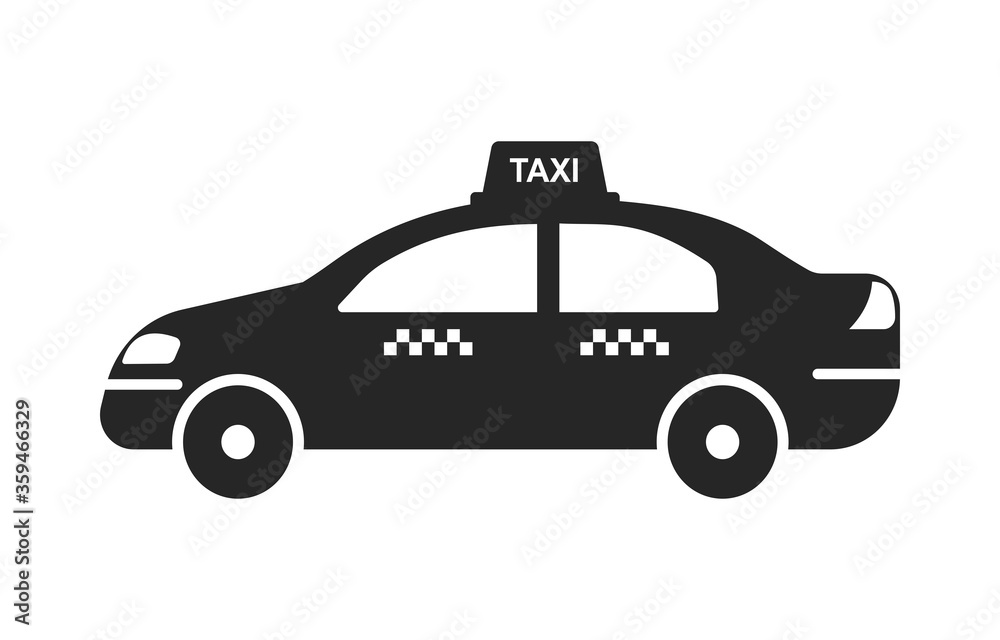 Taxi vector icon. Clipart image isolated on white background. Taxi vector icon. Clipart image isolated on white background.