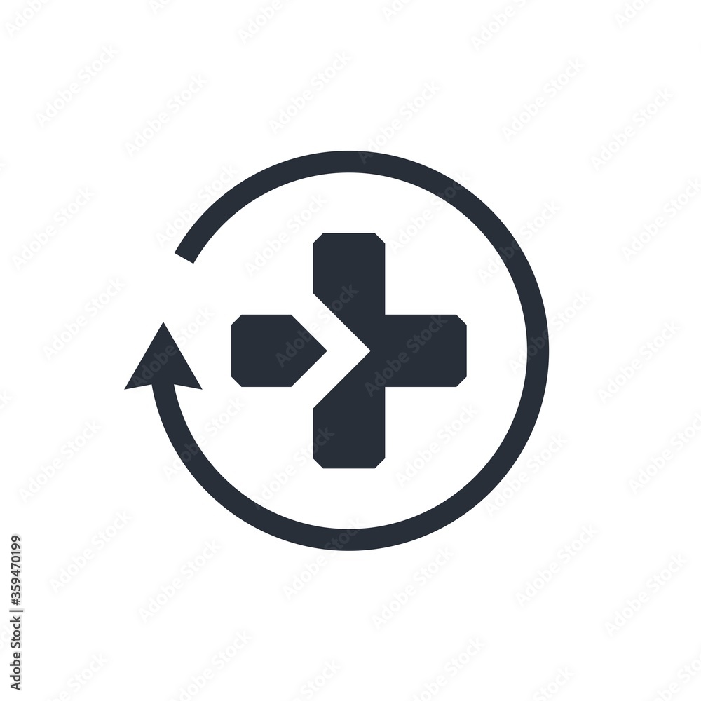 Plus and download. Supplement.Vector icon isolated on white background. Plus and download. Supplement.Vector icon isolated on white background.