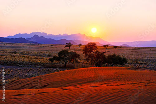 Morgenstimmung im Namib Naukluft Nationalpark, Namibia