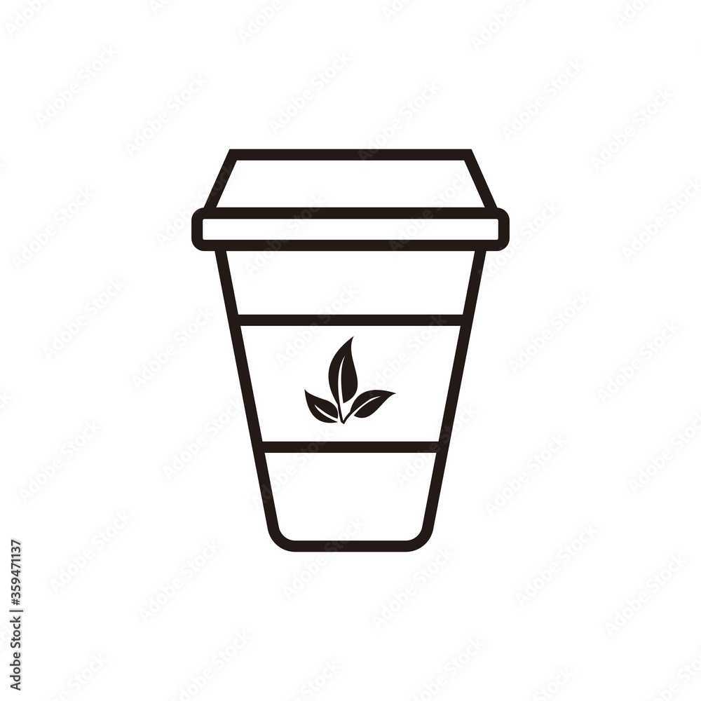 tea cup icon icon symbol vector on white background tea cup icon icon symbol vector on white background