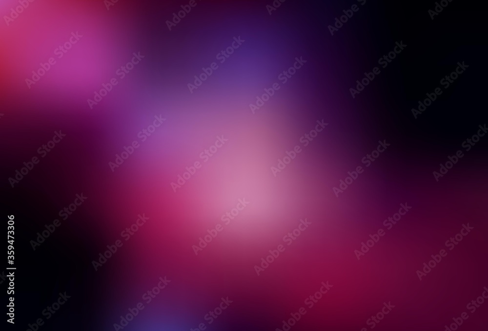 Dark Purple, Pink vector blurred bright pattern.