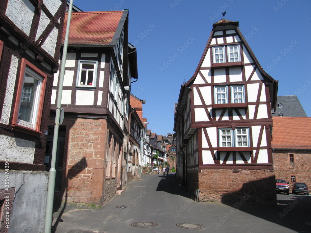 Obergasse Büdingen Wetterau Rhein-Main-Gebiet Obergasse Büdingen Wetterau Rhein-Main-Gebiet