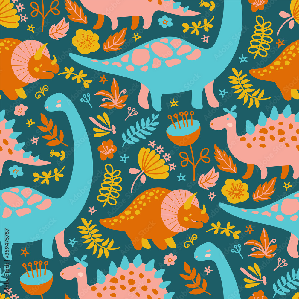 DINO TEXTILE Grunge Prehistoric Cartoon Animals Seamless Pattern Vector Illustration for Fabric Print Fabric and Digital Paper DINO TEXTILE Grunge Prehistoric Cartoon Animals Seamless Pattern Vector Illustration for Fabric Print Fabric and Digital Paper