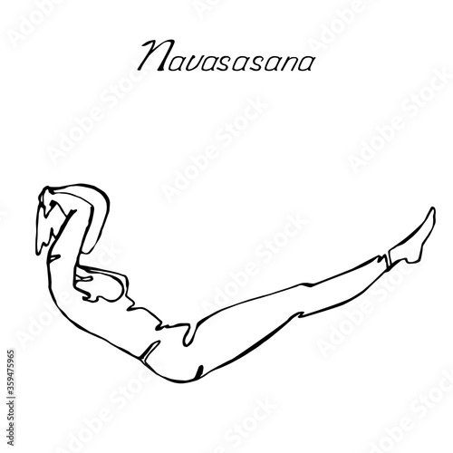 Vector illustration with indoor online physical exercises.