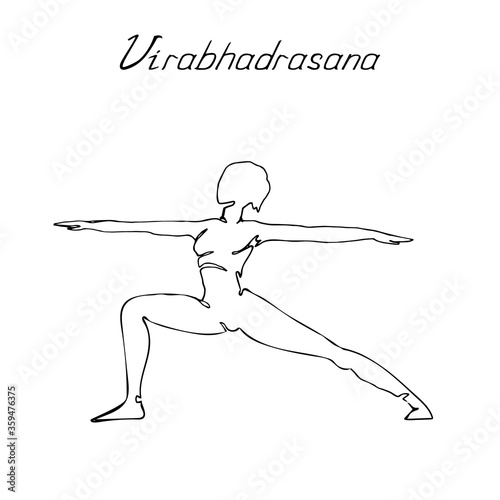Vector illustration with indoor online physical exercises.