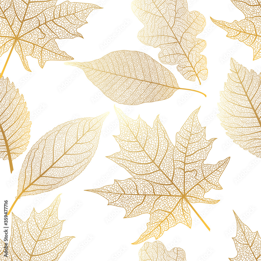 Seamless pattern with leaf veins. Vector illustration. Seamless pattern with leaf veins. Vector illustration.