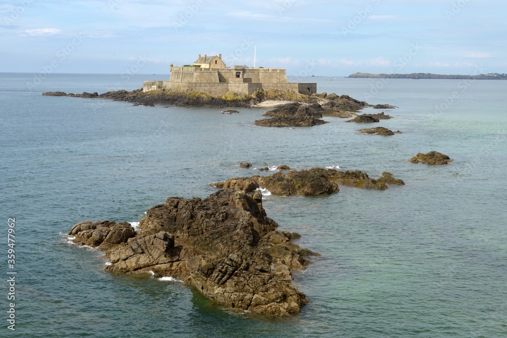 Le Fort National sur l'île du Petit Bé à Saint-Malo