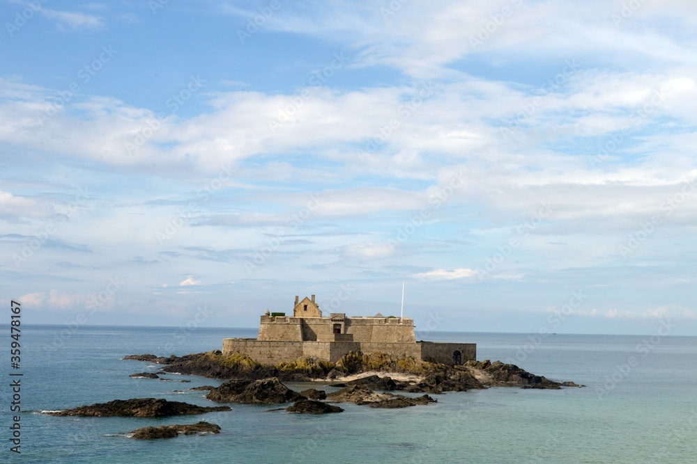 Fort National on the island of Petit Be in Saint-Malo