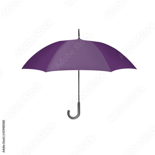purple umbrella opened up