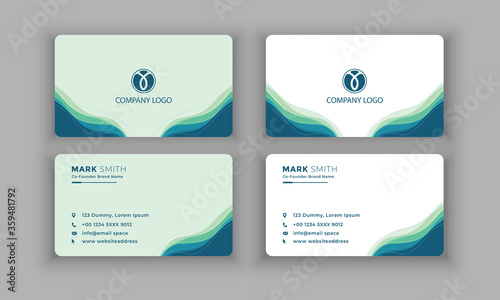 Modern Creative and Clean Business Card Template. vector file.