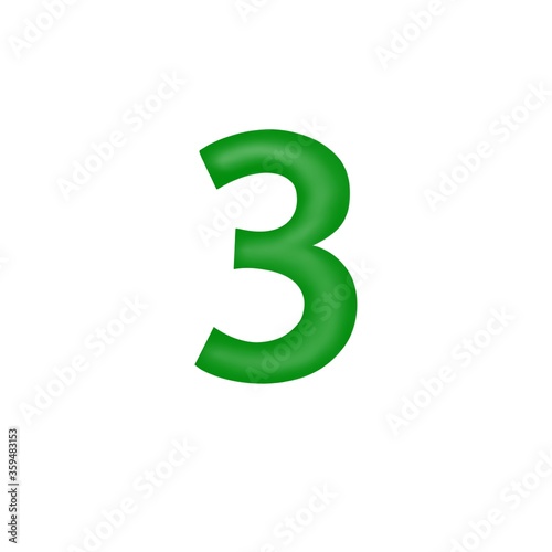 green number 3