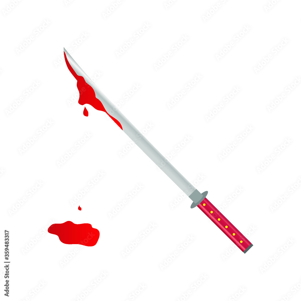 Sword with blood