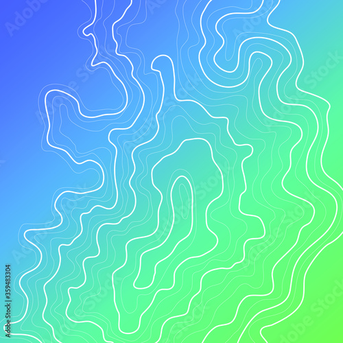 topographic map vector illustration abstract height lines isolated on a blue background