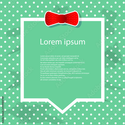 Greeting card. Concept Father's Day or Birthday background. Top view. International men's day. Vector illustration