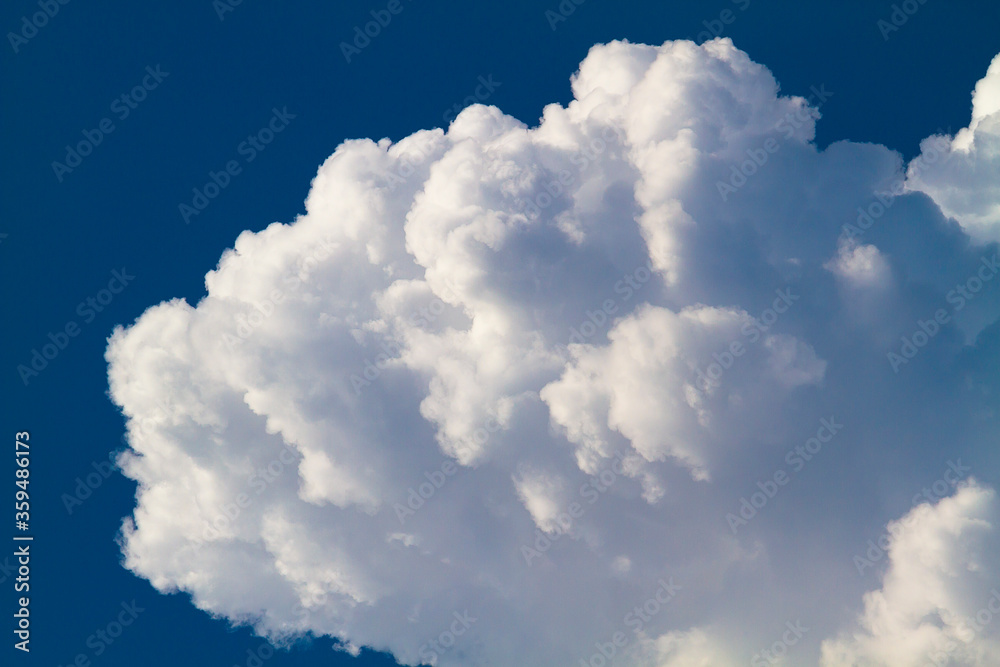 Naklejka premium white cloud on blue sky