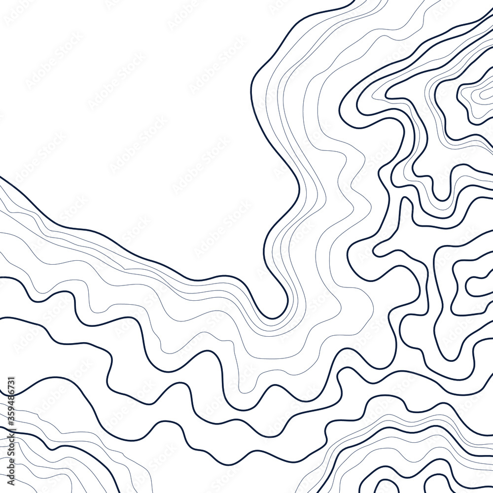 topographic map vector illustration abstract height lines isolated on a white background topographic map vector illustration abstract height lines isolated on a white background