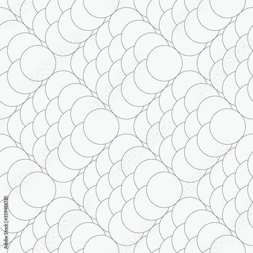  Vector seamless pattern. Stylish texture with figures from circles. Geometric lattice pattern.