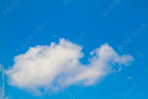 white cloud on blue sky