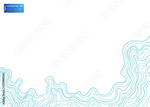 topographic map vector illustration abstract height lines isolated on a white background