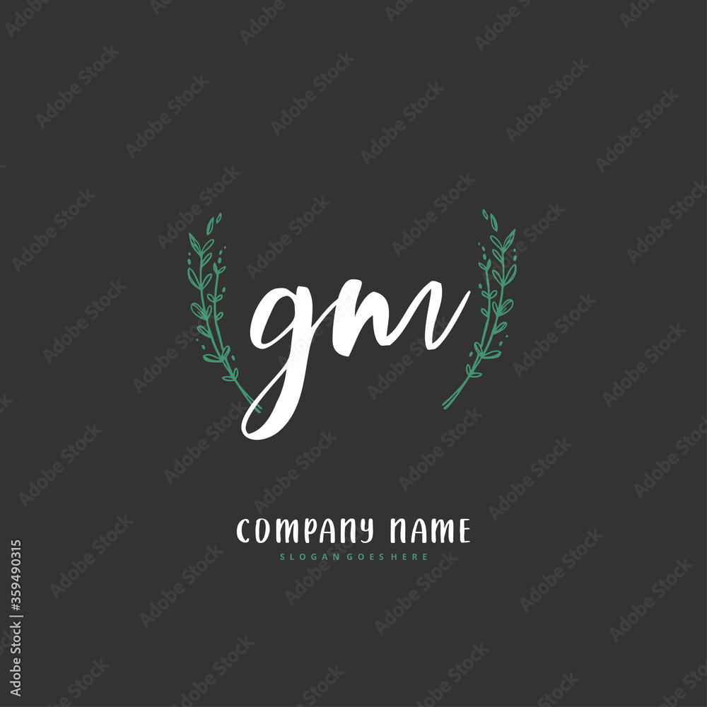 G M GM Initial handwriting and signature logo design with circle. Beautiful design handwritten logo for fashion, team, wedding, luxury logo. G M GM Initial handwriting and signature logo design with circle. Beautiful design handwritten logo for fashion, team, wedding, luxury logo.